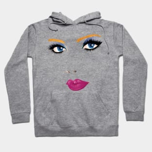 Beauty woman face Hoodie